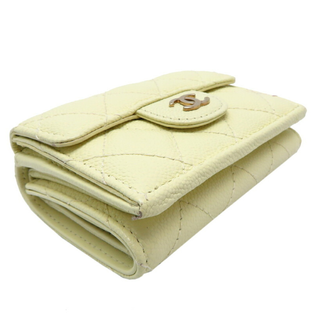 CHANEL White Caviar Leather Wallet - Picture 3 of 9
